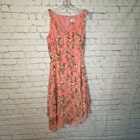 Floral Asymmetrical Dress - Picture 4 of 8